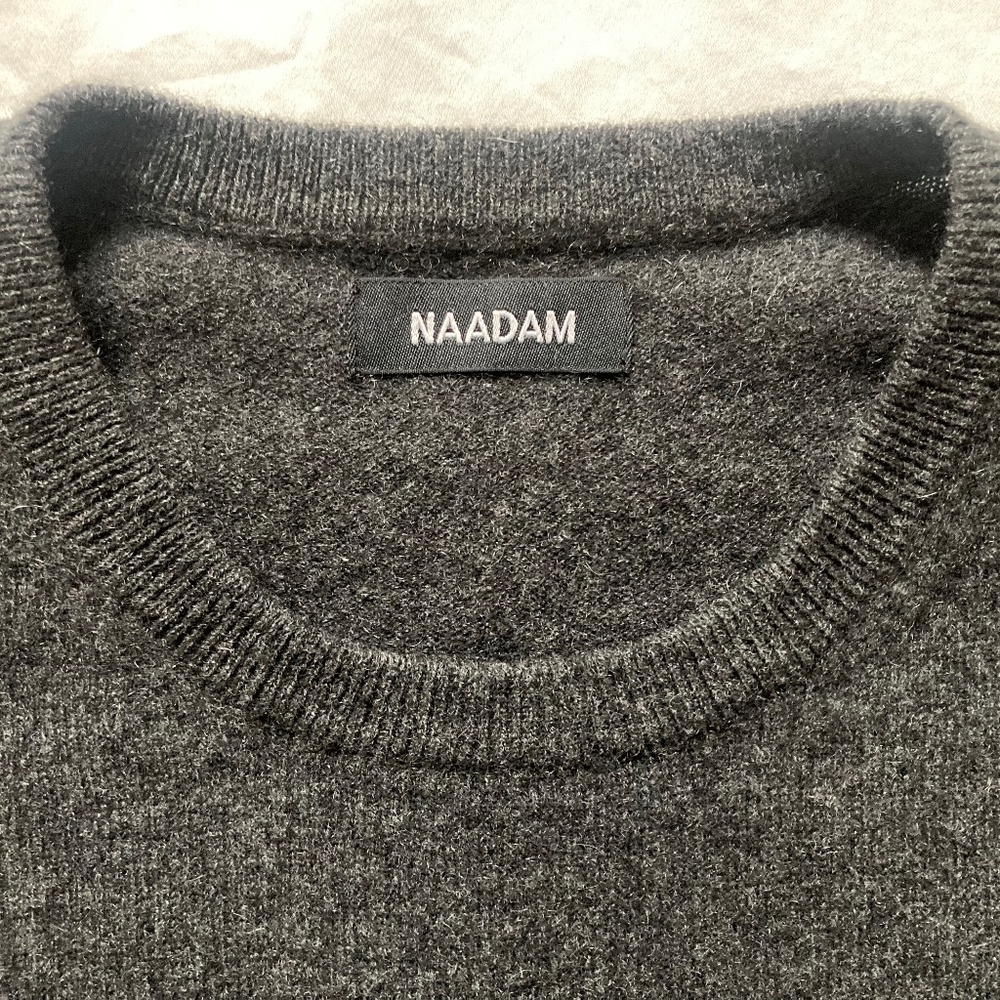 100% Cashmere NAADAM Gray Sweater - Like New!